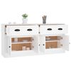 vidaXL Sideboards 2 pcs White Engineered Wood
