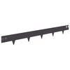 vidaXL Lawn Edging 20 pcs 100 x 12 cm Steel Black
