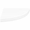 vidaXL Floating Corner Shelf White 35x35x3.8 cm MDF