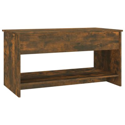 vidaXL Coffee Table Smoked Oak 102x50x52.5 cm Engineered Wood