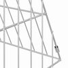 vidaXL Rabbit Cage Silver 215 x 55 x 55 cm Galvanised Steel