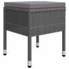 vidaXL 5 Piece Garden Dining Set Grey