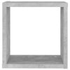 vidaXL Wall Cube Shelves 6 pcs Concrete Grey 30x15x30 cm