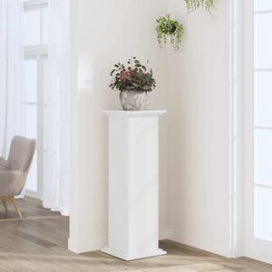 vidaXL Plant Stand White 33 x 33 x 100 cm Engineered wood