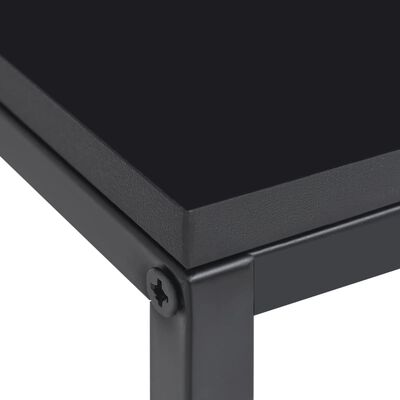 vidaXL Side Tables 2 pcs Black Steel