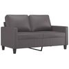 vidaXL 4 Piece Sofa Set with Cushions Grey Faux Leather