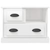 vidaXL Bedside Cabinet High Gloss White 60x39x45 cm