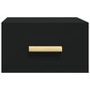 vidaXL Wall-mounted Bedside Cabinets 2 pcs Black 35x35x20 cm