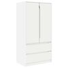 vidaXL Wardrobe with Drawer White 79.5 x 49 x 156 cm Engineered Wood