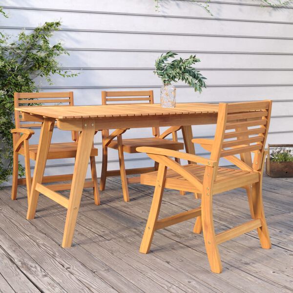 vidaXL Garden Chairs 3 pcs 58x58x87 cm Solid Wood Acacia
