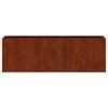 vidaXL Wall Planters 2 pcs Rusty Corten Steel 53x10x17 cm