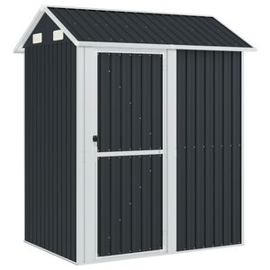 vidaXL Garden Shed Anthracite 192x152,5x237 cm Galvanised Steel