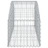vidaXL Arched Gabion Basket 150x50x40/60 cm Galvanised Iron