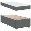vidaXL Bed Frame with Mattress Dark Grey 90 x 190 cm Fabric