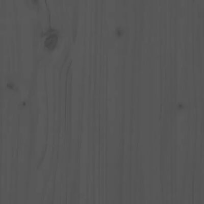 vidaXL Planter with Shelf Grey 111.5x34.5x81 cm Solid Wood Pine