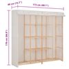 vidaXL Wardrobe White 173x40x170 cm Fabric