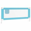 vidaXL Toddler Safety Bed Rail Blue 200x25 cm Fabric
