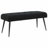 vidaXL Bench with Button Tufted Black 110 x 40 x 46 cm Velvet