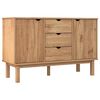 vidaXL Sideboard "OTTA" 113,5x43x73 cm Solid Wood Pine