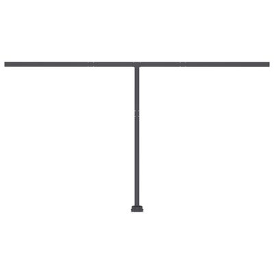 vidaXL Freestanding Manual Retractable Awning 400x300 cm Anthracite