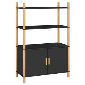 vidaXL Highboard Black 80x40x121 cm Engineered Wood