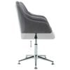vidaXL Swivel Dining Chair Light Grey Fabric