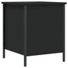 vidaXL Storage Bench Black 40x42.5x50 cm Engineered Wood
