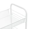 vidaXL 5-Tier Kitchen Trolley White 46x26x105 cm Iron