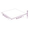 vidaXL Table Top Transparent 40x40 cm Tempered Glass