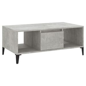 vidaXL Coffee Table Concrete Grey 90x50x36.5 cm Engineered Wood