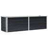 vidaXL Garden Raised Bed Anthracite 160x40x45 cm Galvanised Steel