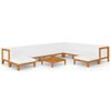 vidaXL 11 Piece Garden Lounge Set with Cushions Solid Acacia Wood