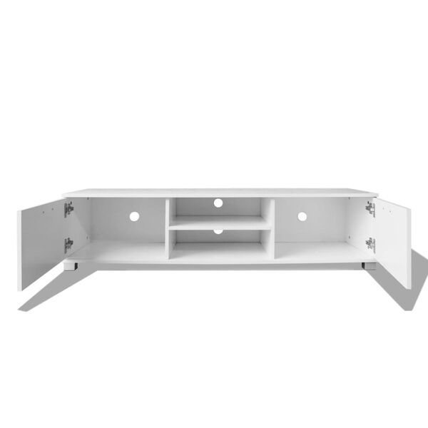 vidaXL TV Cabinet High-Gloss White 140x40.5x35 cm