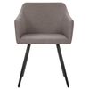 vidaXL Dining Chairs 6 pcs Taupe Fabric