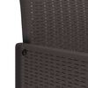 vidaXL Garden Dining Set 11 pcs Brown Polt rattan