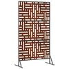 vidaXL Privacy Screen Grey 100 x 50 x 180 cm Weathering Steel