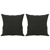 vidaXL Throw Pillows 2 pcs Black 40x40 cm Fabric
