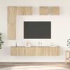 vidaXL 8 Piece TV Cabinet Set Sonoma Oak Engineered Wood