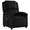 vidaXL Massage Recliner Chair Black Faux Leather