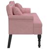 vidaXL Bench with Cushions Pink 120.5x65x75 cm Velvet