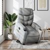 vidaXL Stand up Massage Recliner Chair Light Grey Fabric