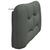 vidaXL Headboard Cushion "Hvar" Dark Grey 152 cm Queen Fabric