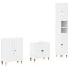 vidaXL 3 Piece Bathroom Cabinet Set ALKMAAR White Engineered Wood