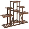 vidaXL Flower Stand 110x25x96 cm Solid Wood Fir