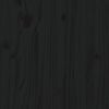 vidaXL Headboard Black 75x3x80 cm Solid Wood Pine