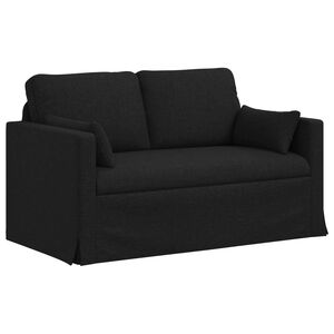 vidaXL Sofa Black 139 x 78 x 80 cm Fabric