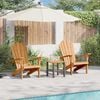 vidaXL Adirondack Chair 2 pcs Brown 78 x 77 x 95 cm Solid Teak Wood