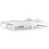 vidaXL Pull-out Day Bed without Mattress White 2x(90x190) cm