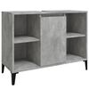 vidaXL 2 Piece Bathroom Furniture Set Concrete Grey Engineered Wood