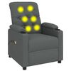 vidaXL Stand up Massage Chair Dark Grey Fabric